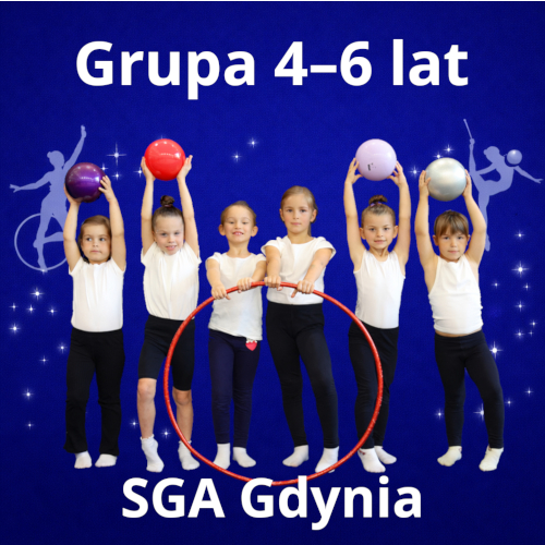 4-6 lietni zawidzoczki gimnastyki artystycznej w SGA Gdynia
