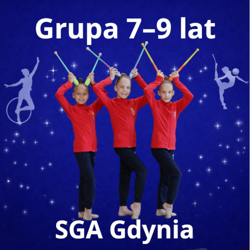 7-9 lietni zawidzoczki gimnastyki artystycznej w SGA Gdynia